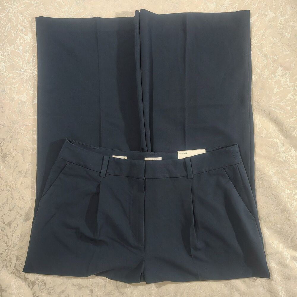 Loft Outlet Women's 16 High Rise Navy Blue NWT Trousers